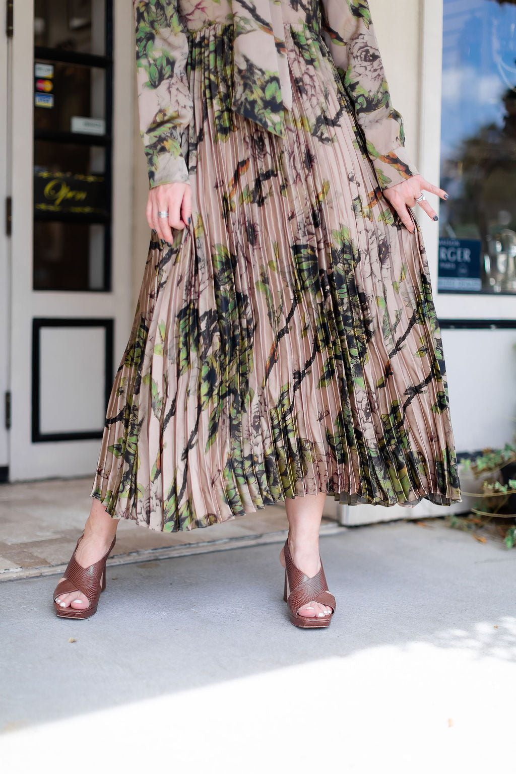 Branches Long Dress
