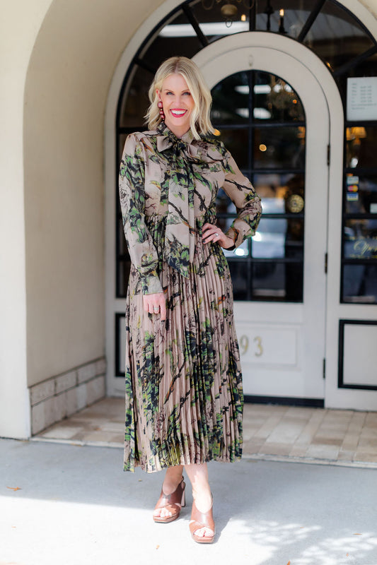 Branches Long Dress