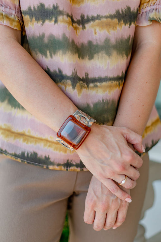 Glassy Bracelet | Brown