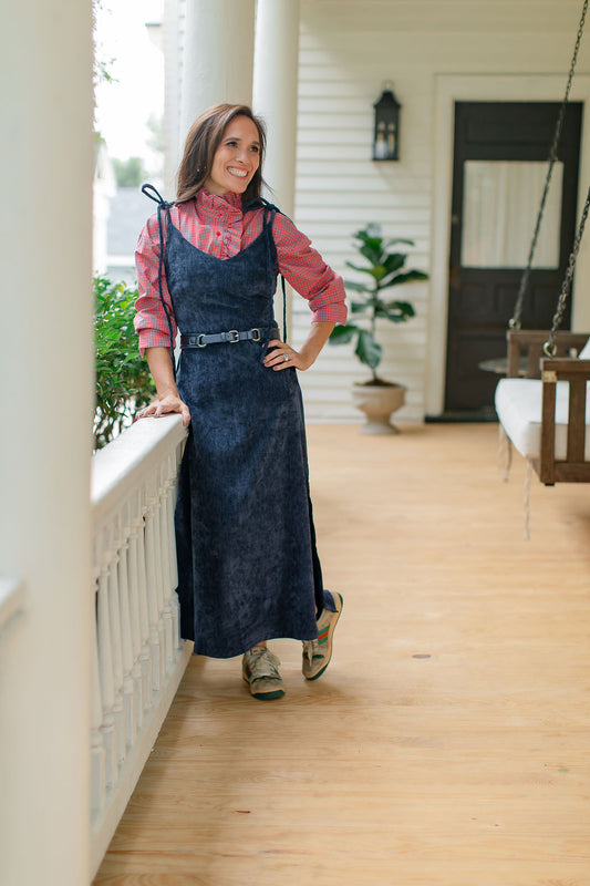 Tie Shoulder Dress | Navy