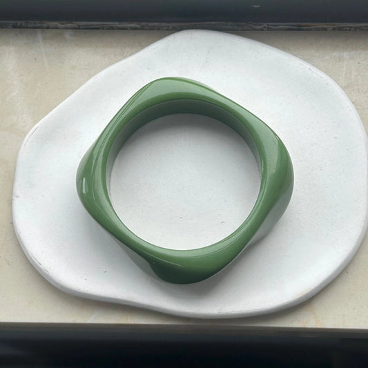 Geometric Bangle | Green