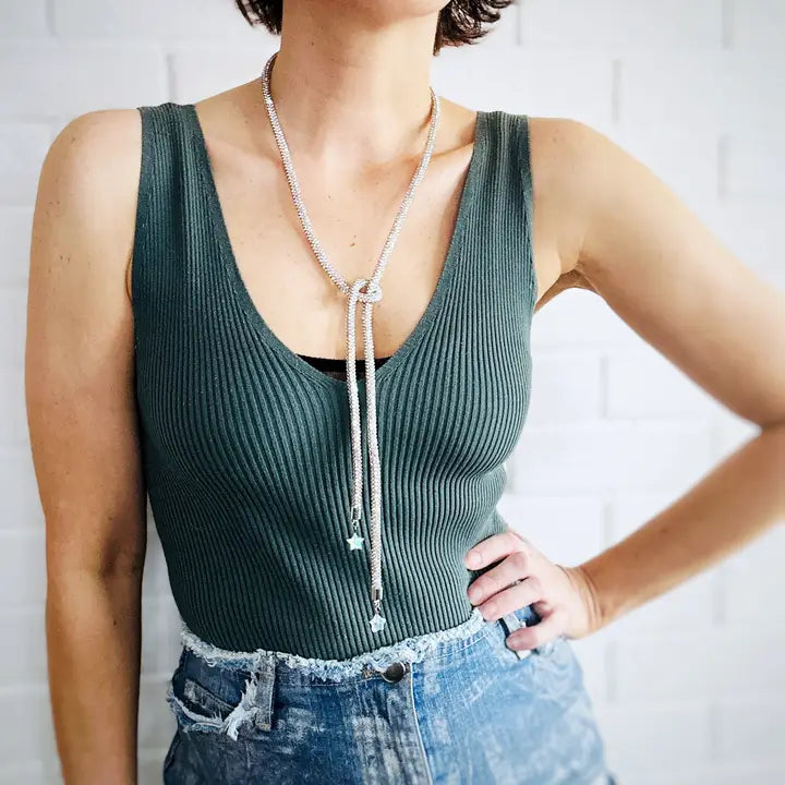 Silver Glitz Hatband