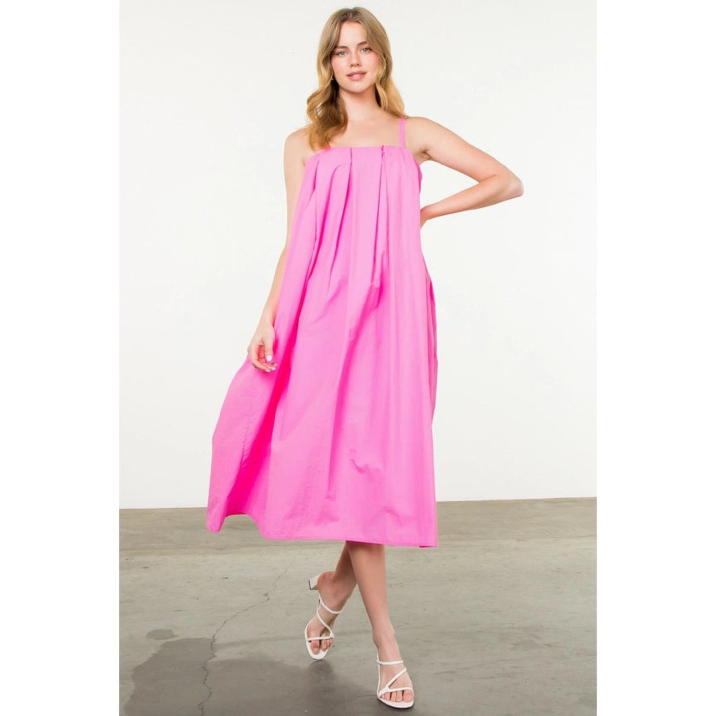 Pink Poplin Dress