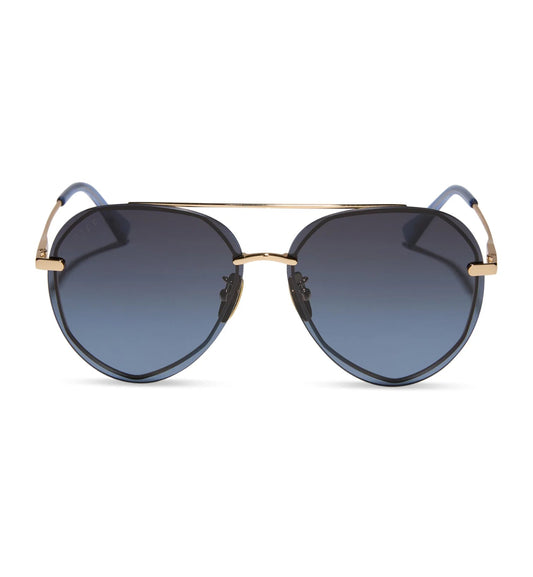 Lenox Sunglasses | Gold Blue