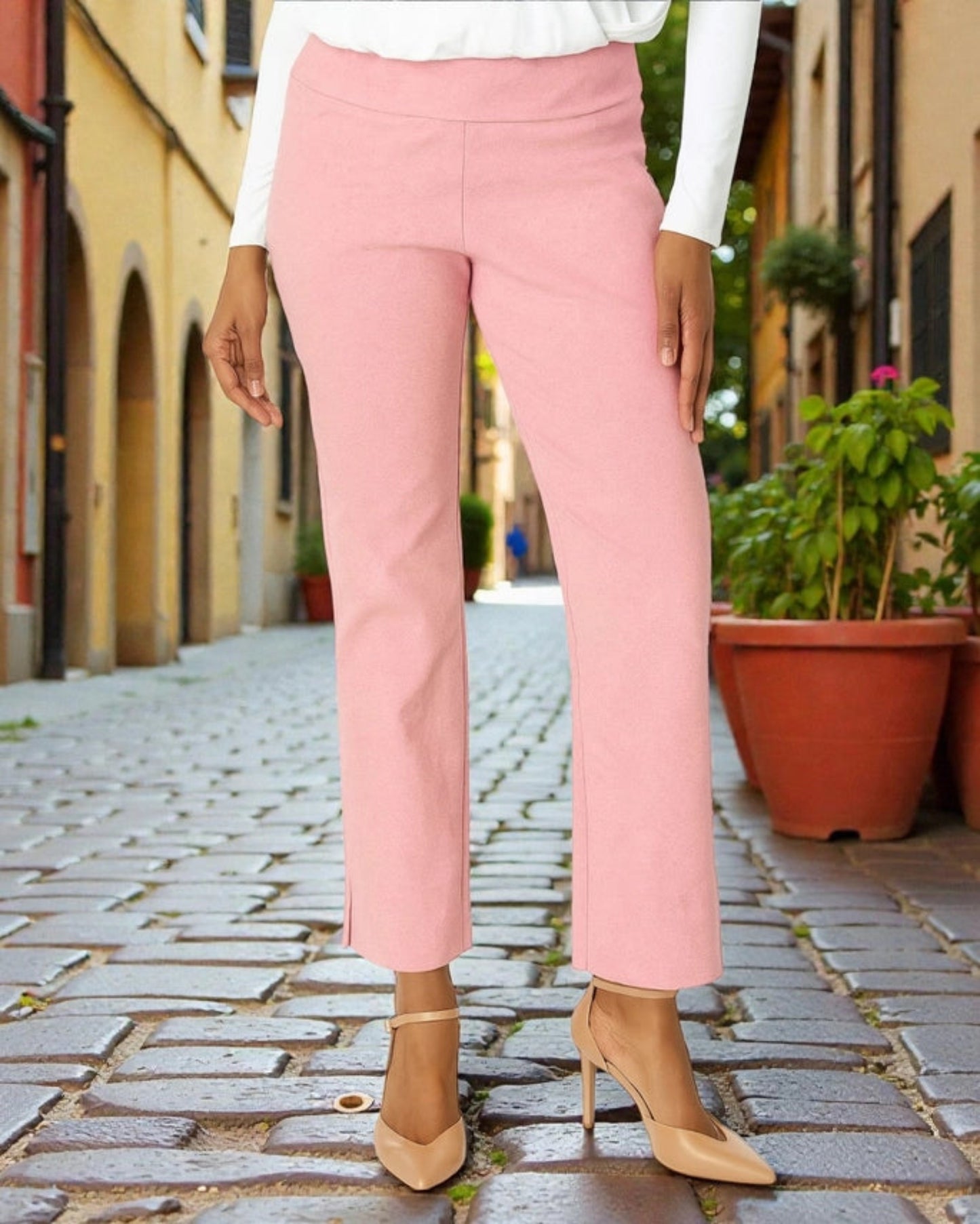 Wide Leg Pant | Baby Pink