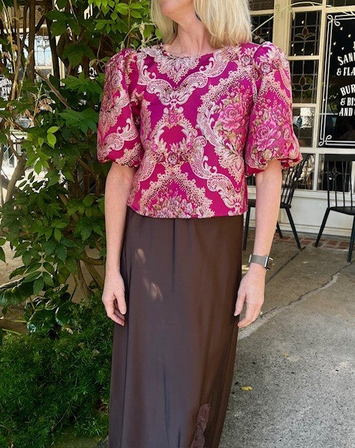 Puff Sleeve Oriental Top