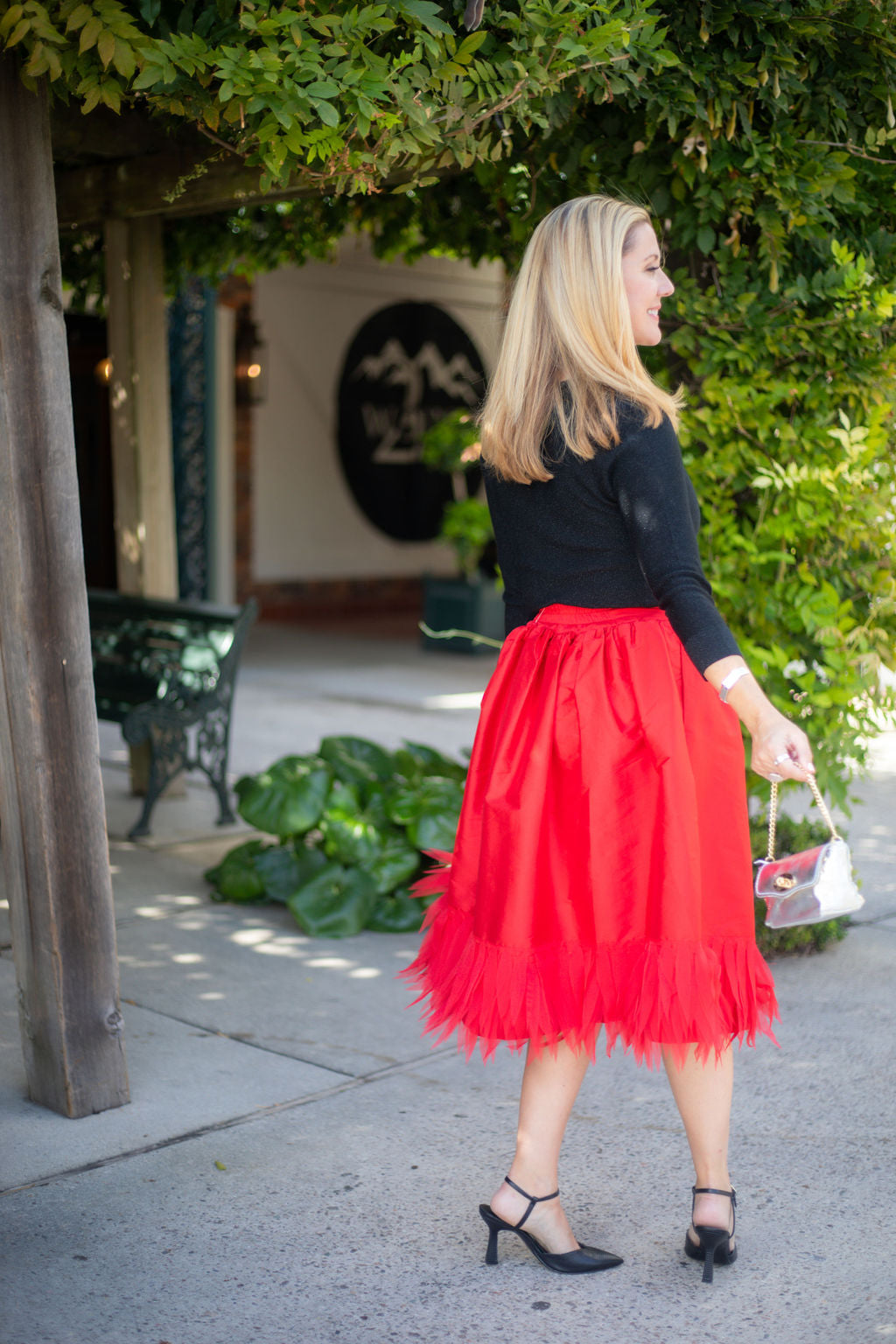 Augusta tulle shop midi skirt