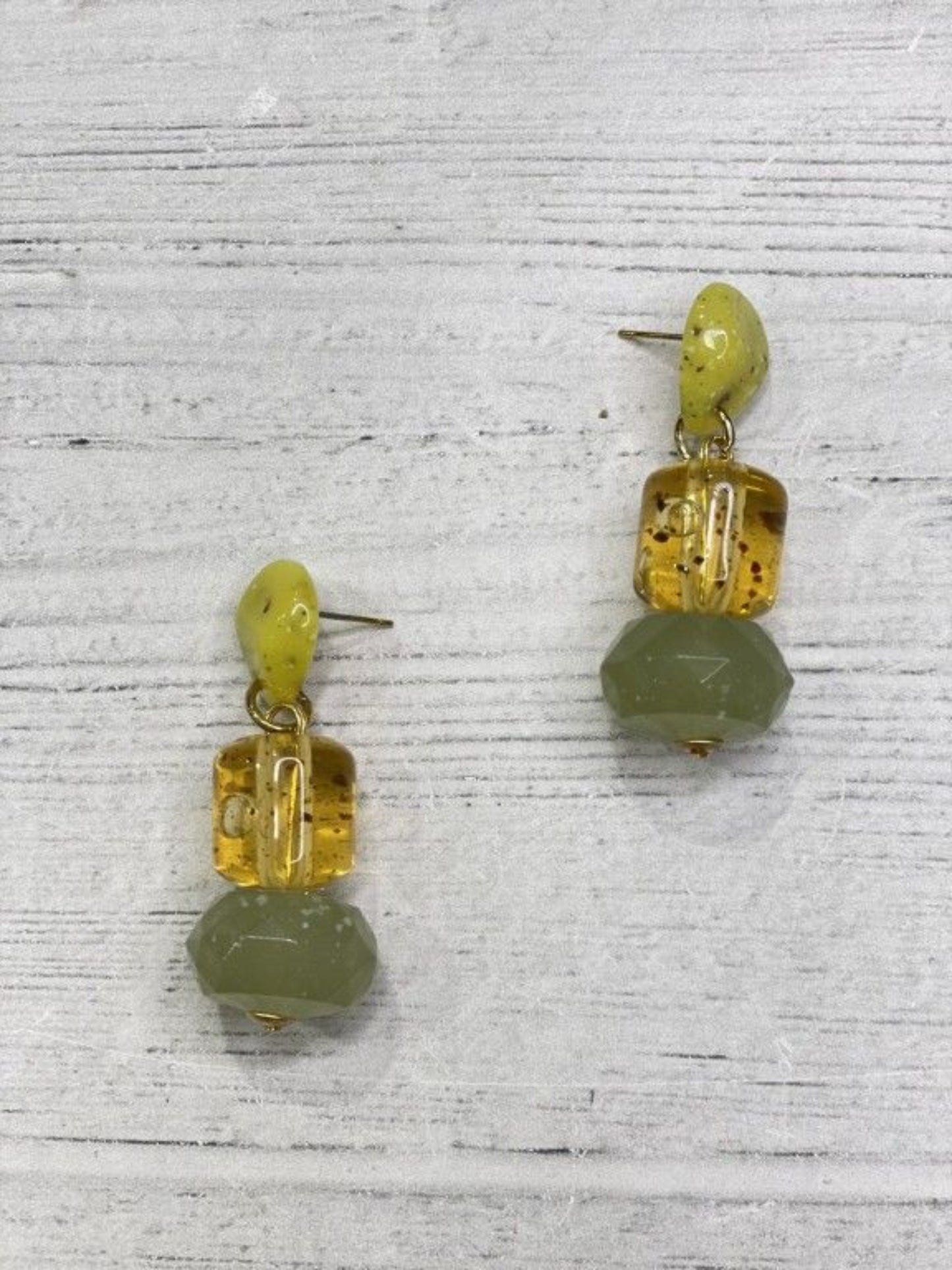 Multi Green Earring