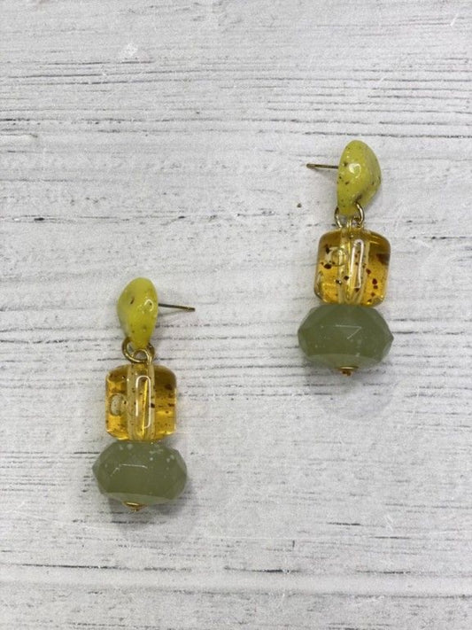 Multi Green Earring