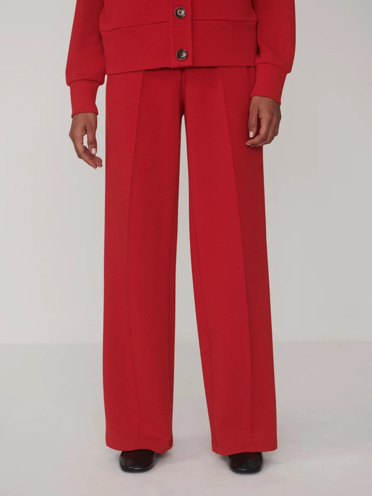 The Wide Leg Pant | Red Marl
