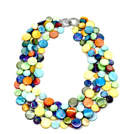 5 Strand Necklace | Tropical Fruit