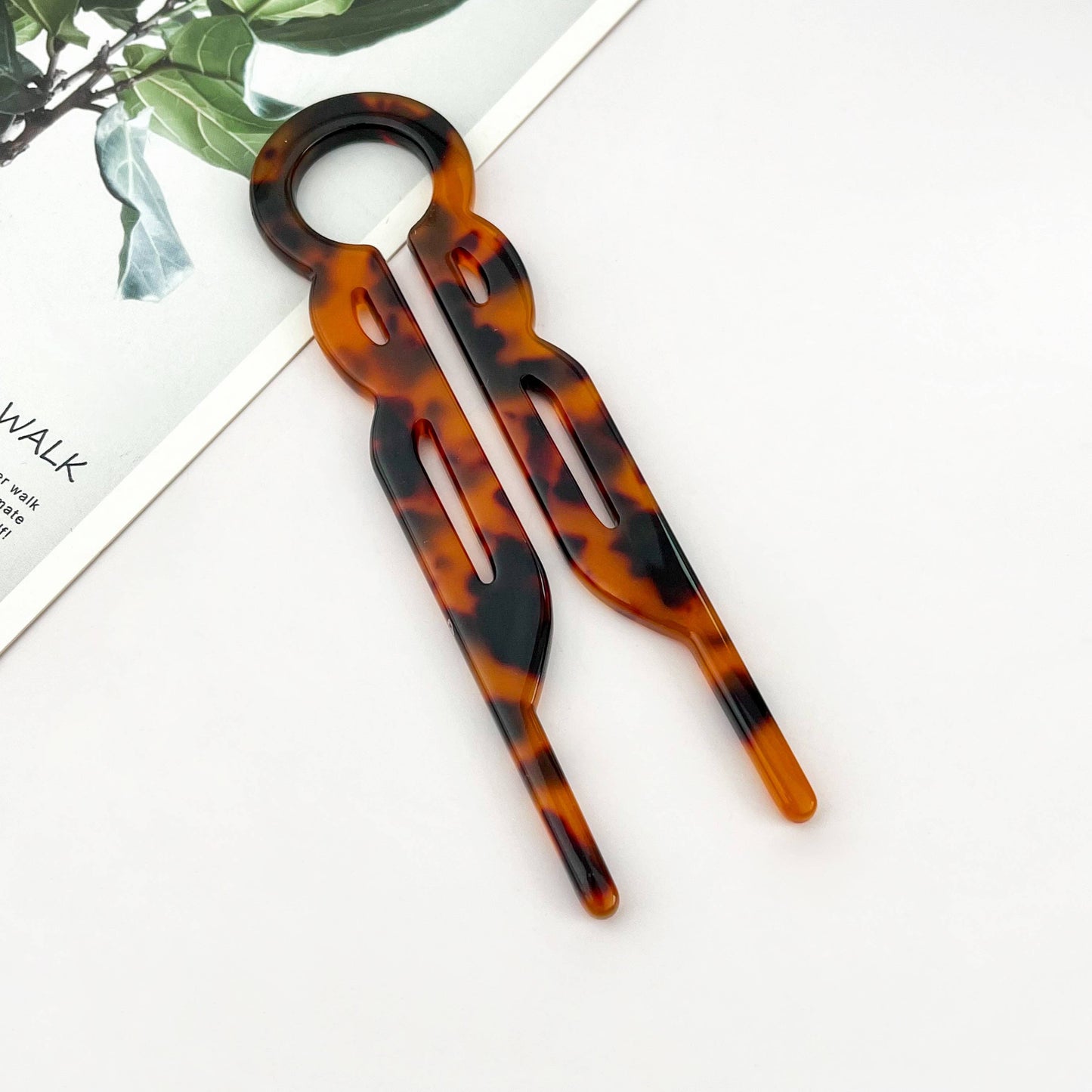 Acetate U Shape Hair Stick French Twist Pin Minimal: A