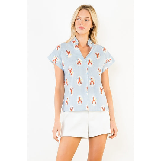 Lobster Print Top