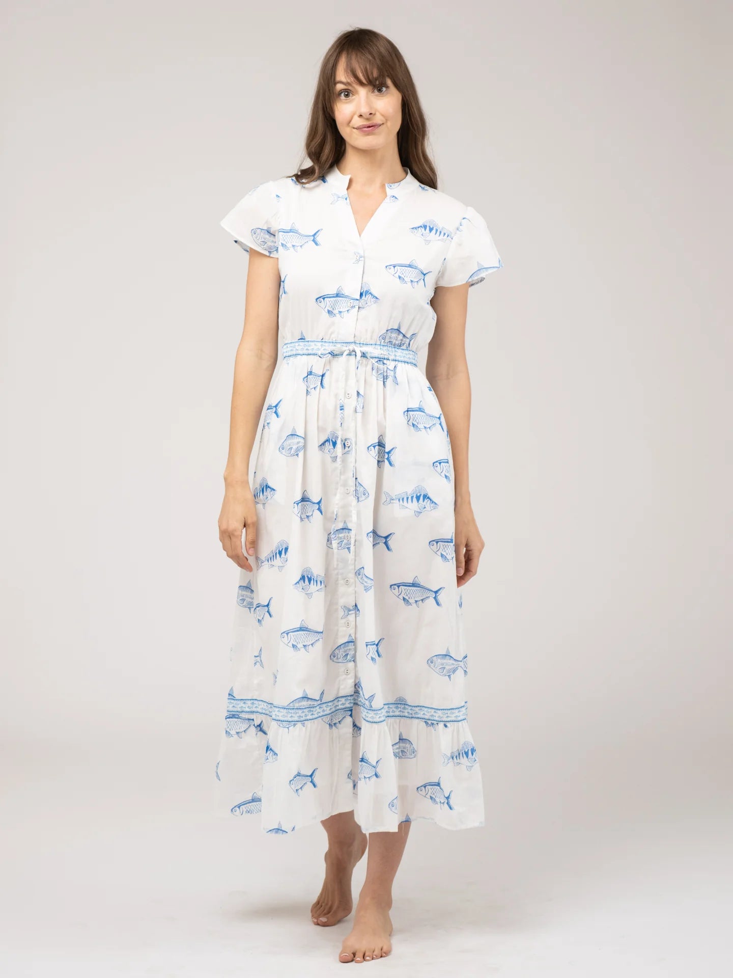 Flutter Dress | White Fish