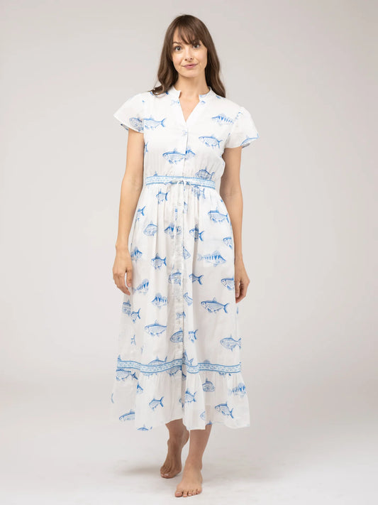 Flutter Dress | White Fish