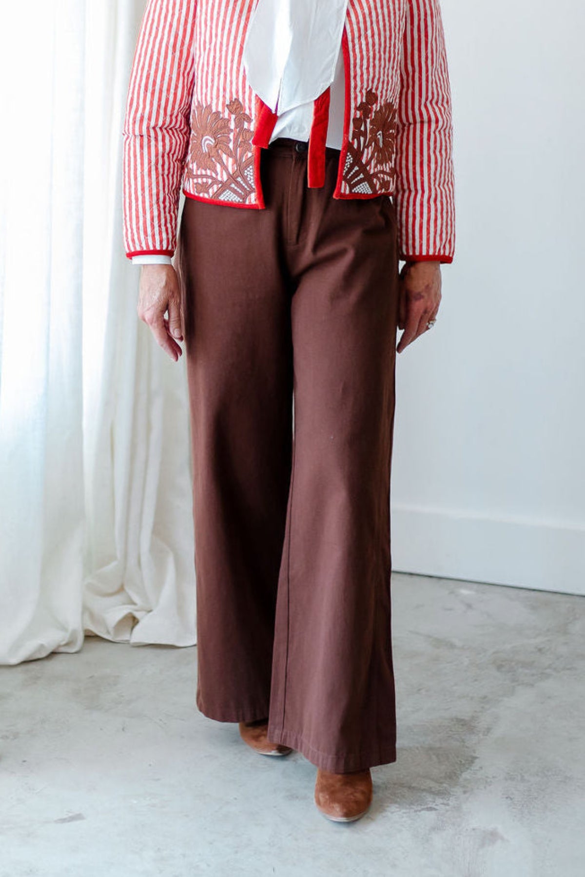 Brown Wide Leg Jean