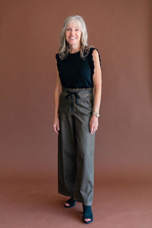 Wide Leg Jeans | Brn Stripe