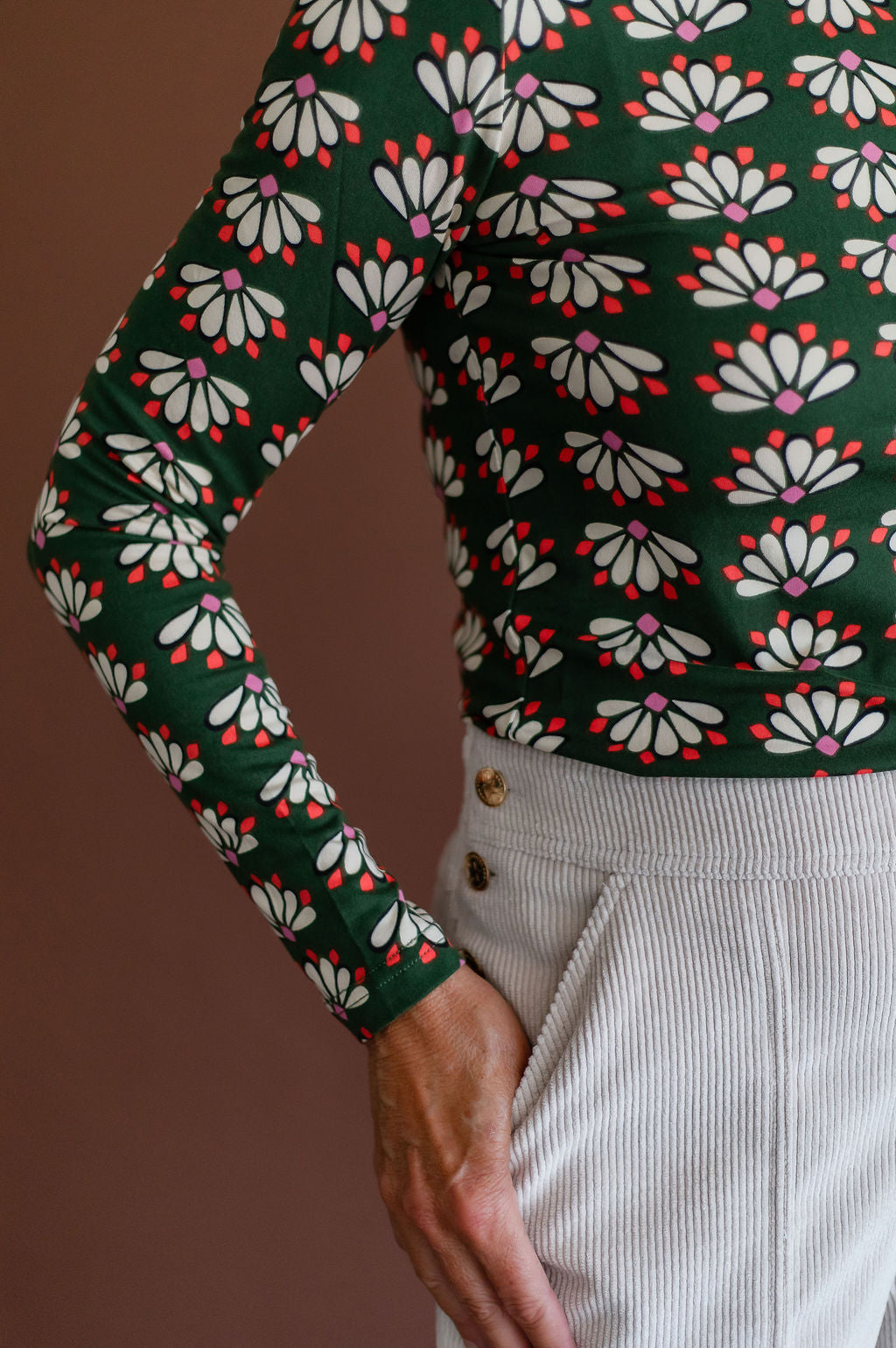 Cream Corduroy Pant