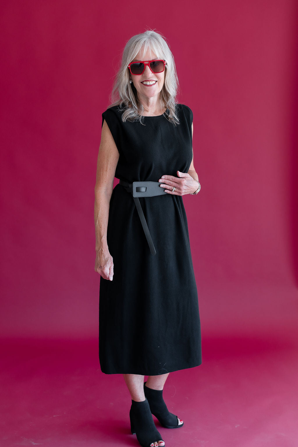 Black Belted Dress