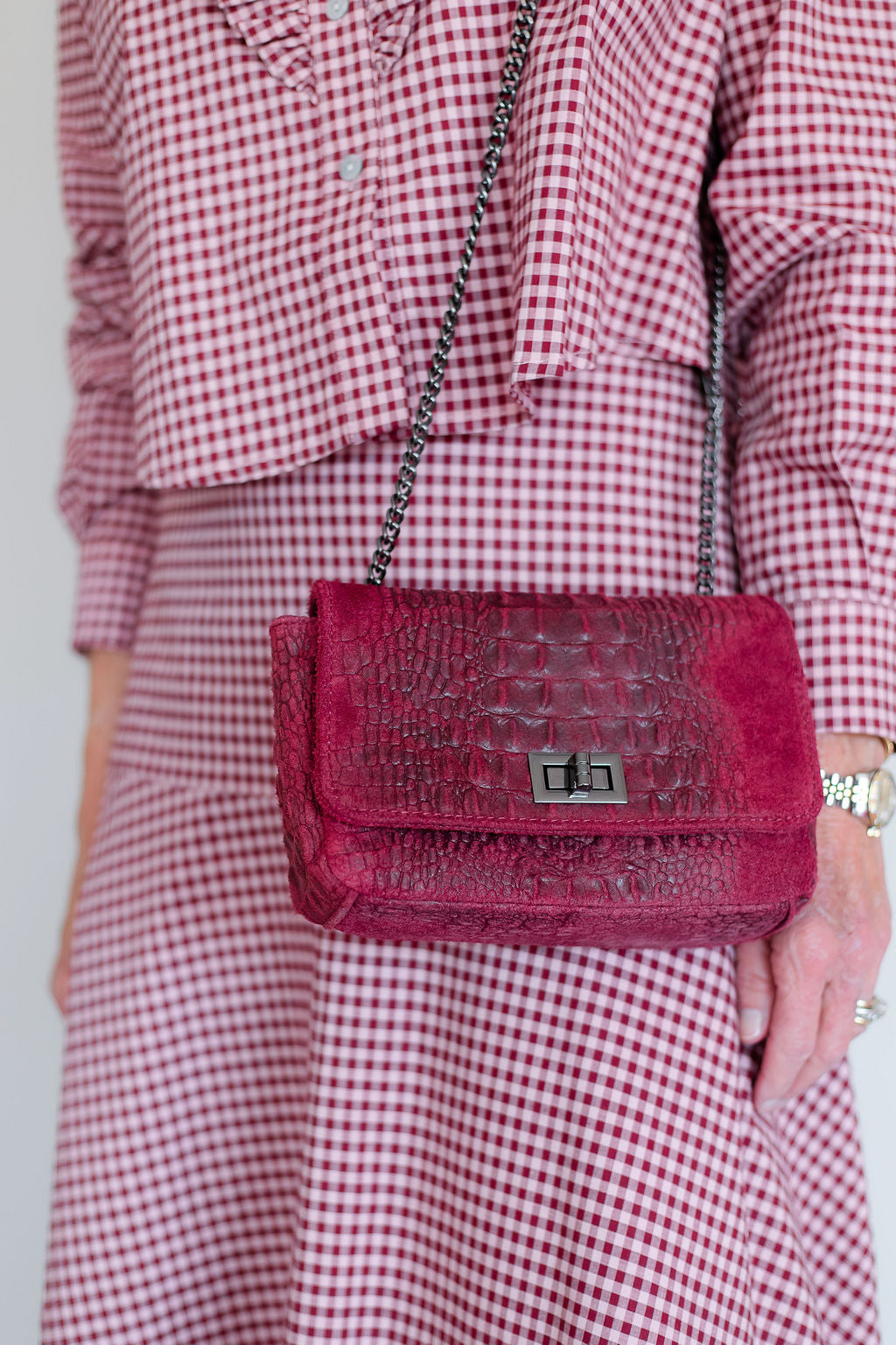 Marcela Chain Crossbody | Red