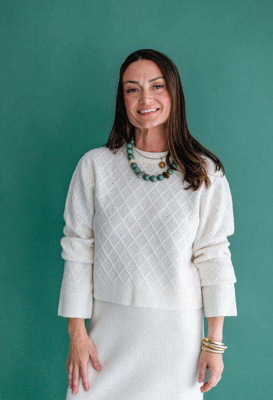 Pointelle Sweater