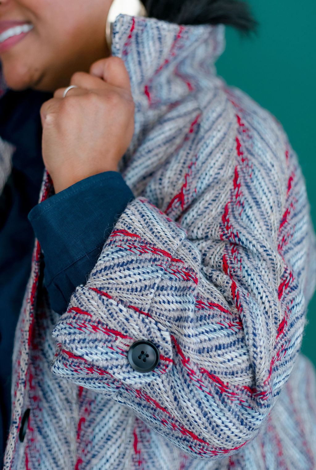 Chevron Tweed Jacket