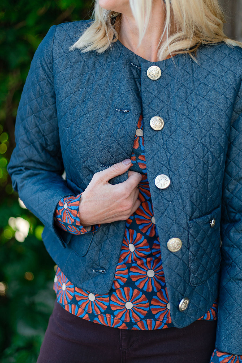 Quilted Denim Jacket
