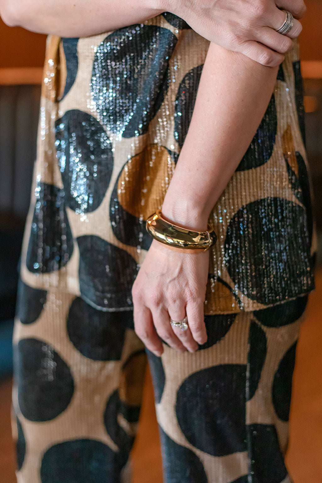 Graduated Gold Bangle