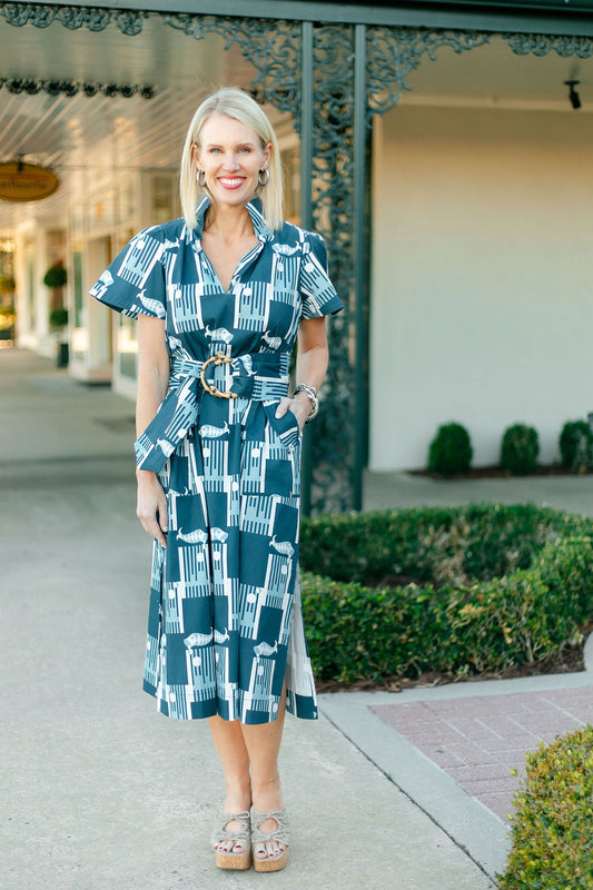 Gretchen Dress | Harbor Tile Blues