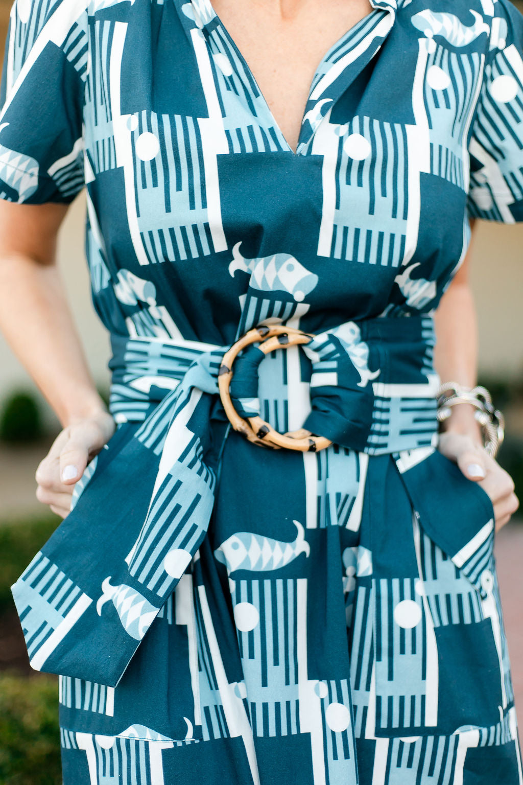 Gretchen Dress | Harbor Tile Blues