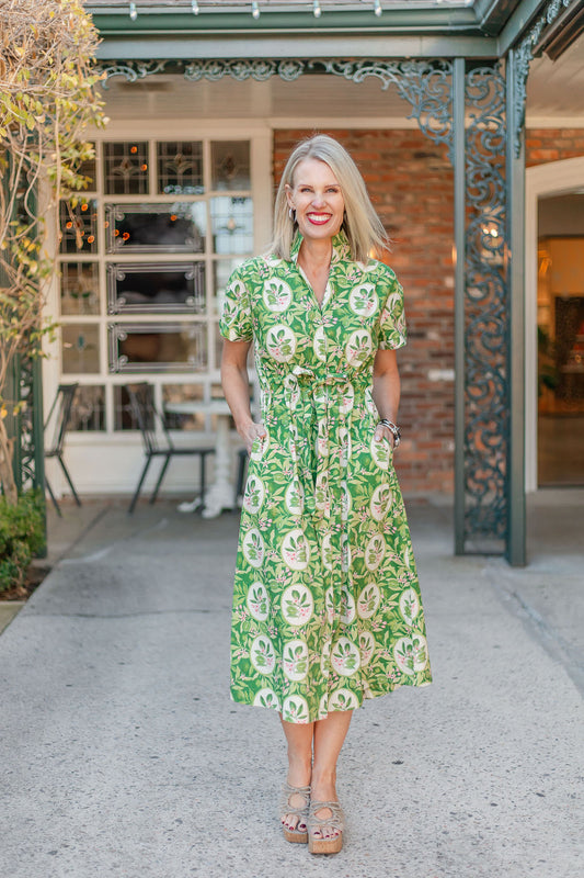 Bria Dress | Key Limes in Green
