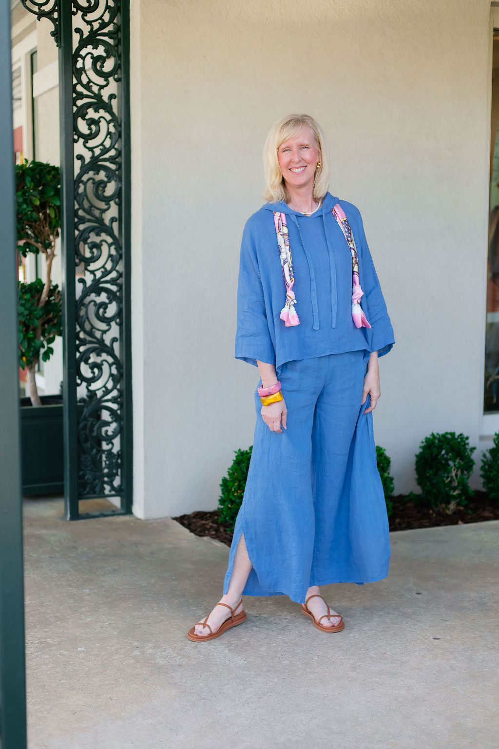 Side Slit Pant | Periwinkle