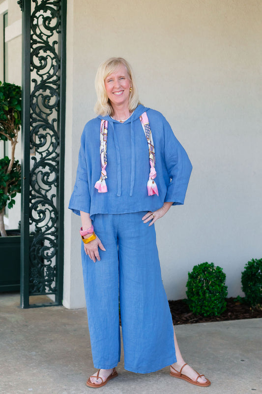 Side Slit Pant | Periwinkle