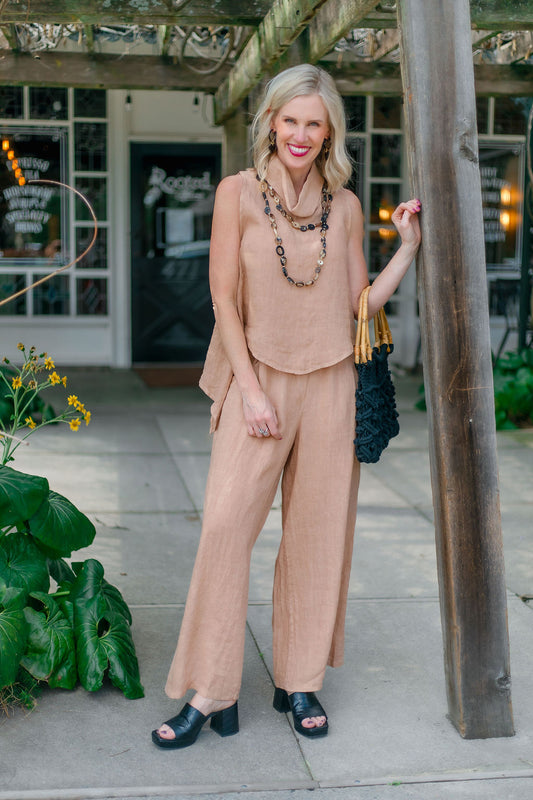 Hi-Waist Pant | Camel