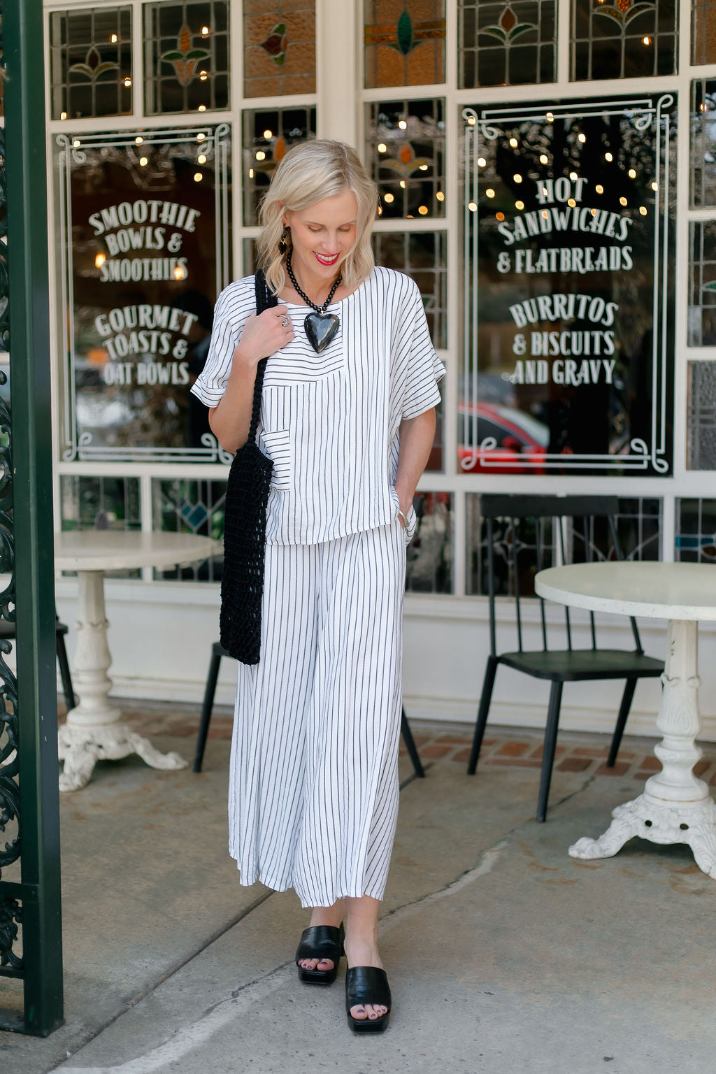 Stripe Wide Leg