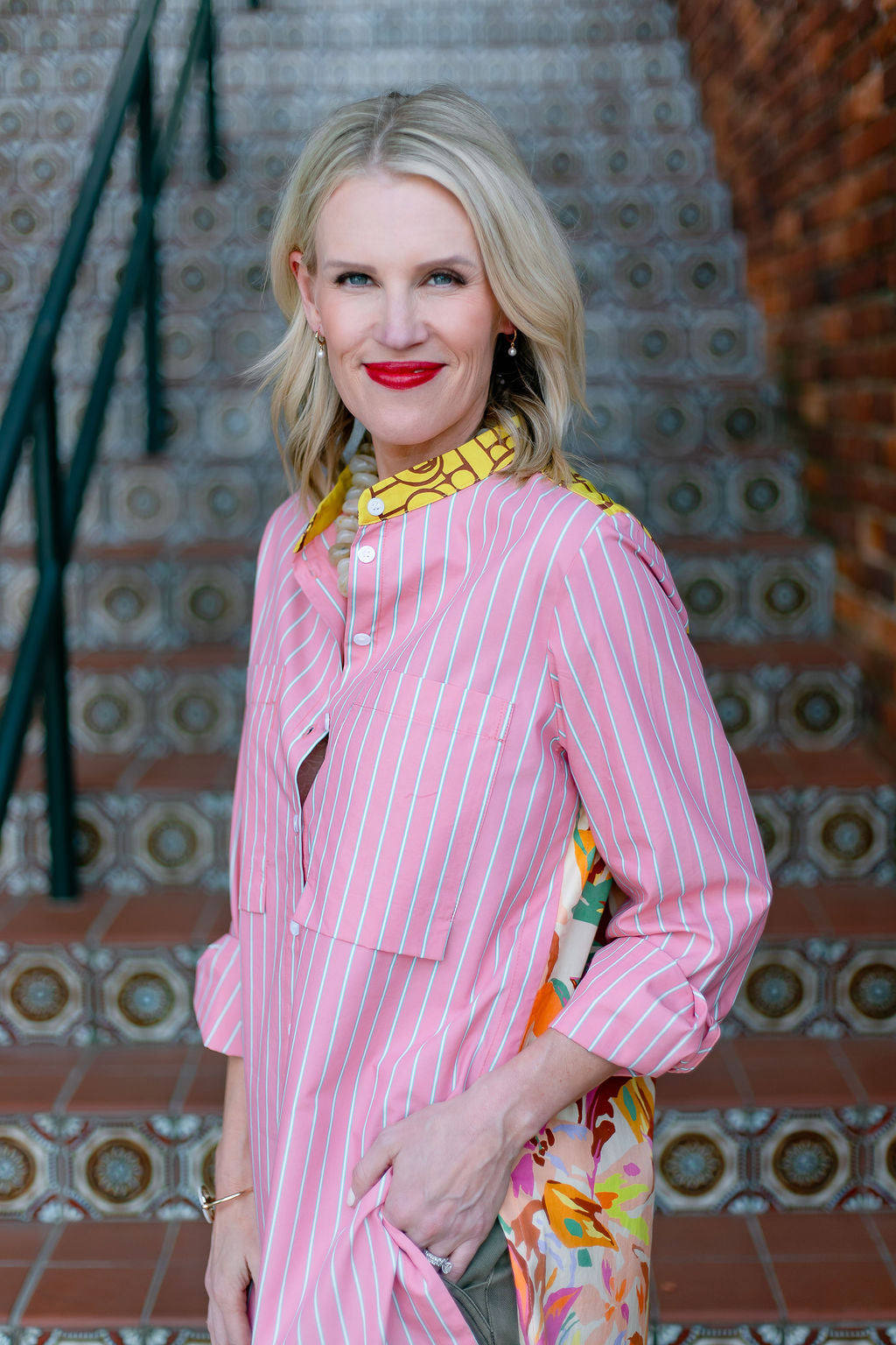 Stripe & Floral Tunic