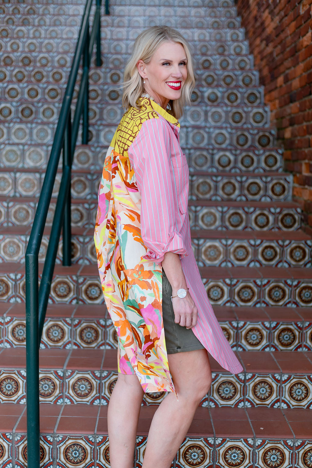 Stripe & Floral Tunic