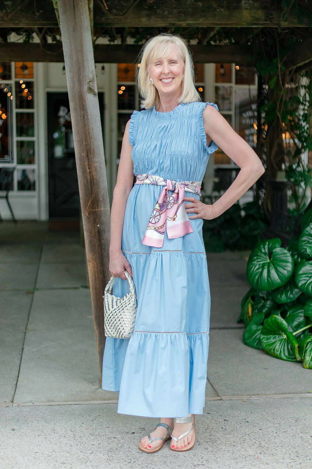Smocked Dress | Blue