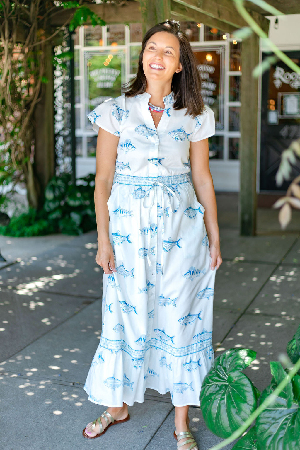 Flutter Dress | White Fish