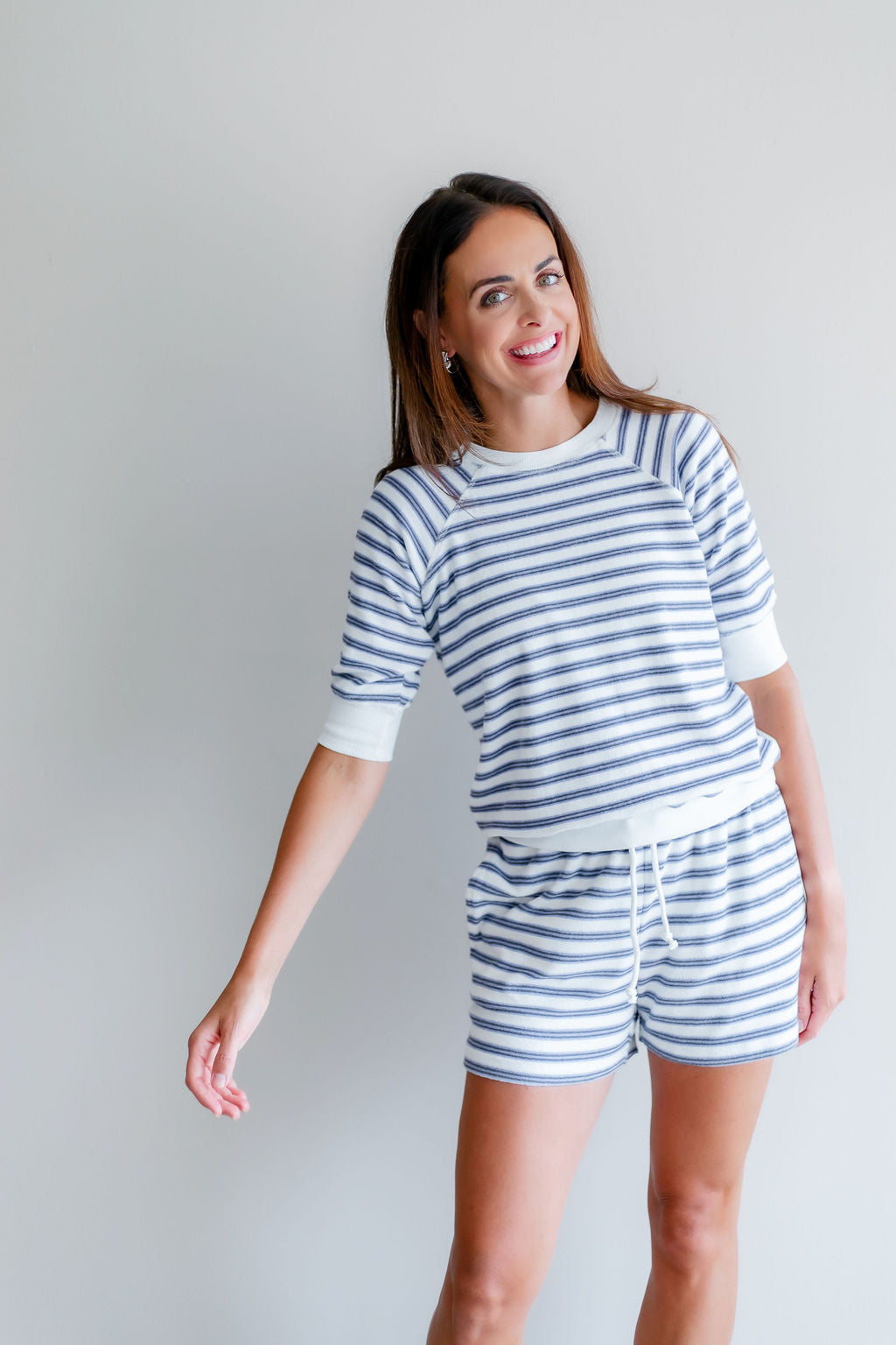 Gym Short | Purple Stripe