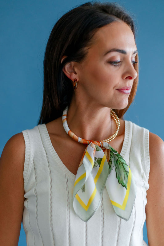 Scarf Wrapped Collar | Sage