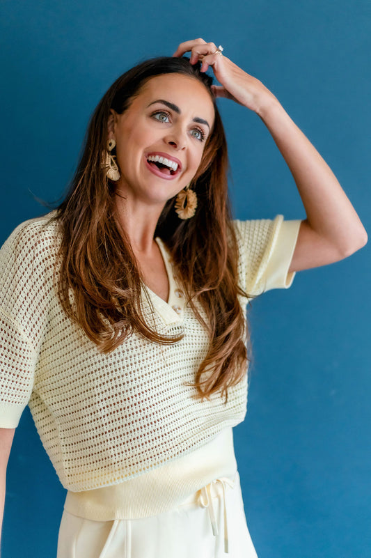Callie Top | Anise Flower