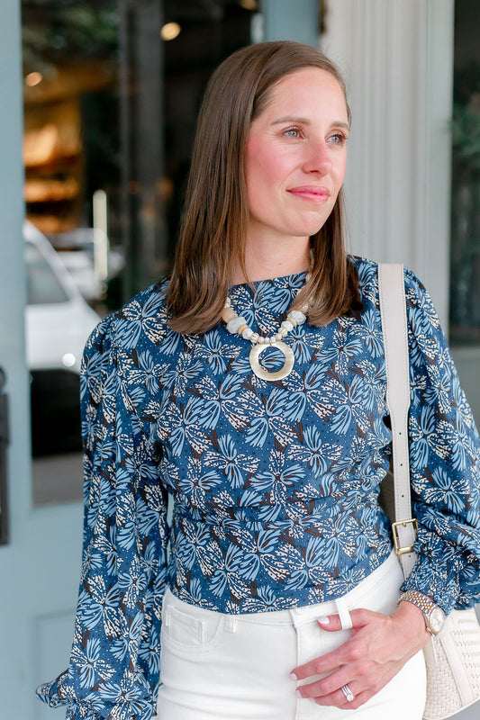 Grace Top | Indigo
