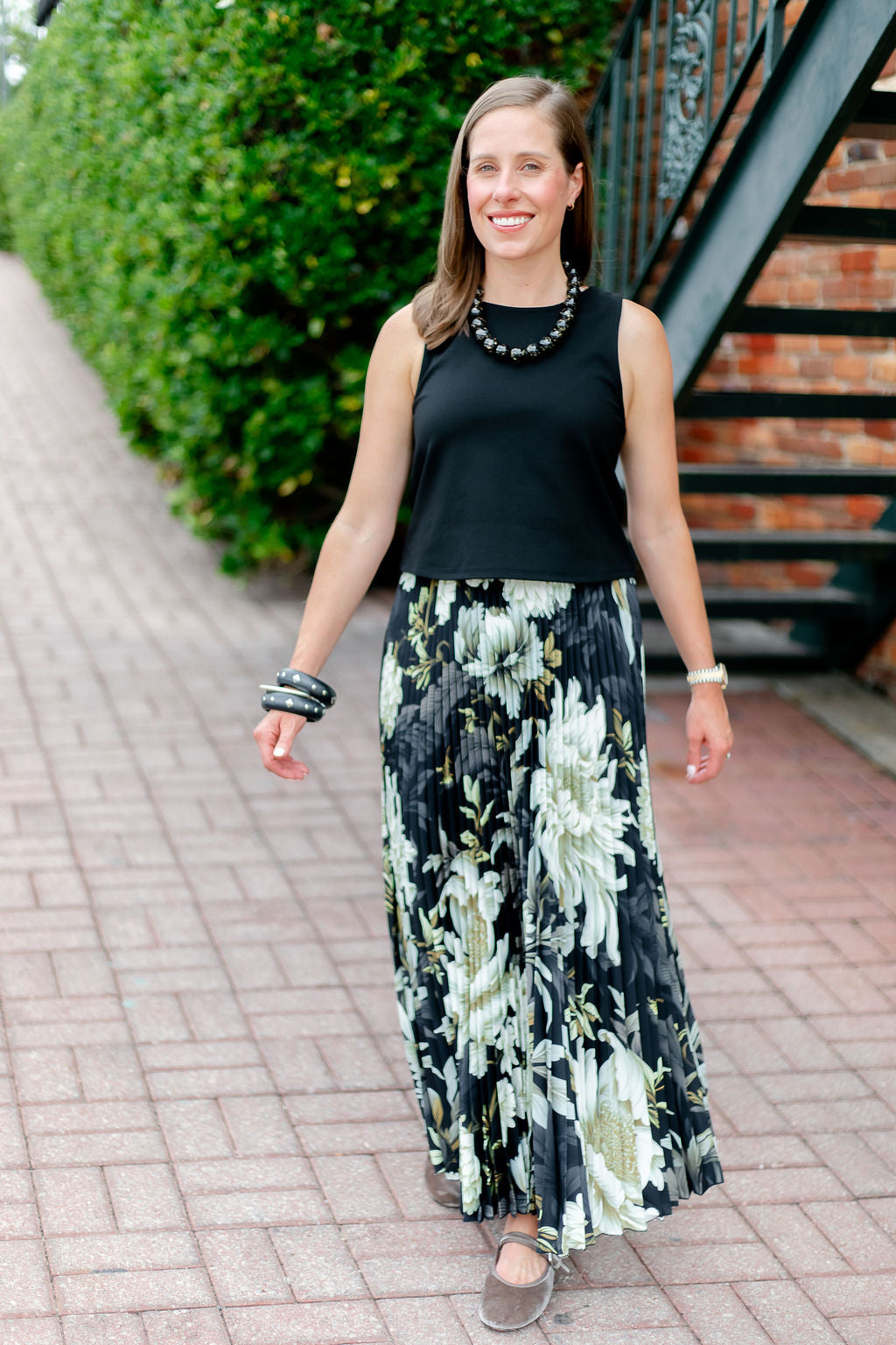 Camellia Pleated Skirt