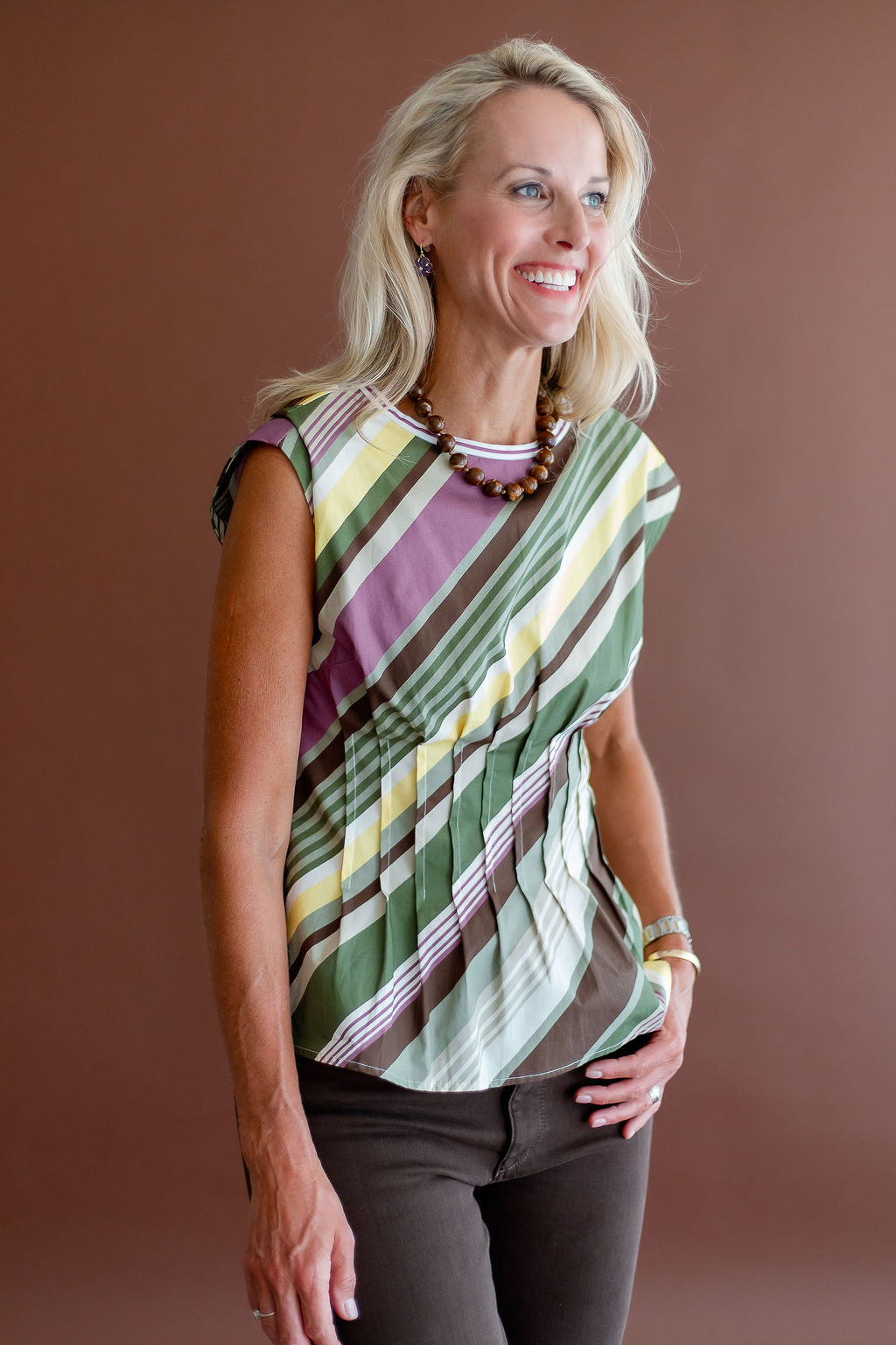 Nala Top | Vineyard Stripe