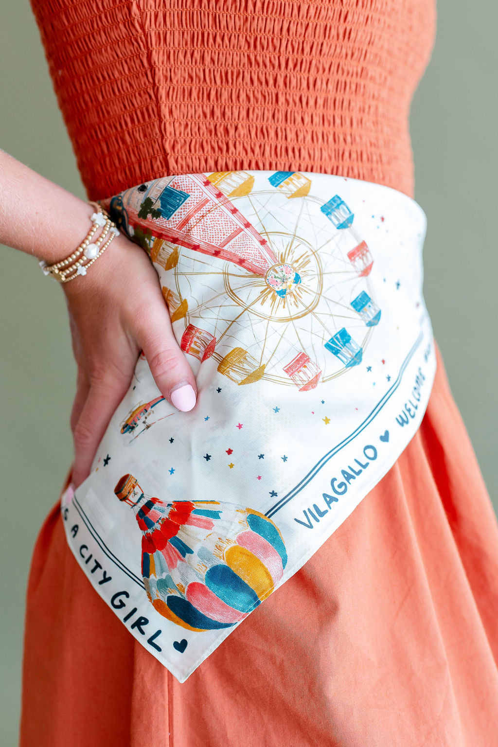 Silk Mini City Scarf