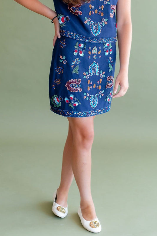 Beaded Mini Skirt