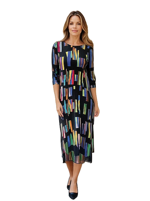 Checkers Print Dress