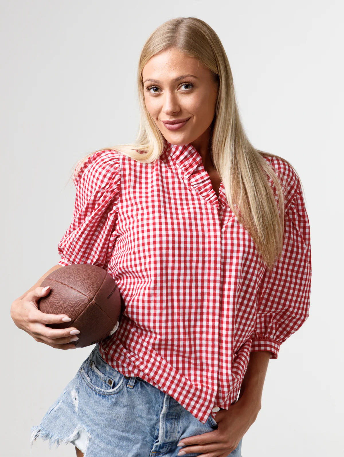 Laura Top | Red & White