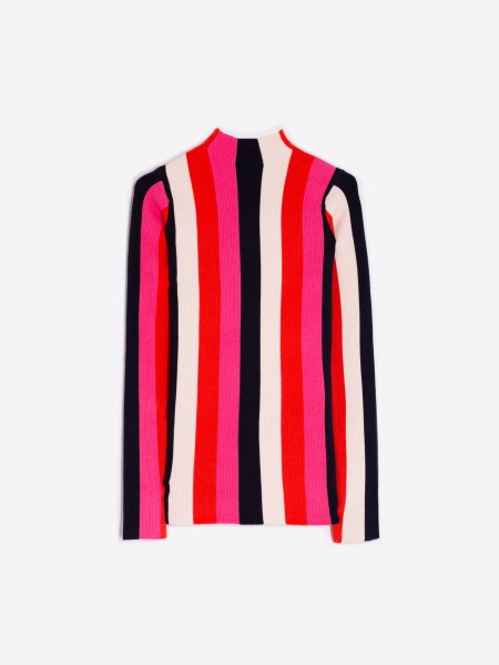 Stripe Turtleneck